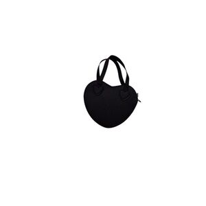 Heart-Shaped Children’s Black Tote Bag